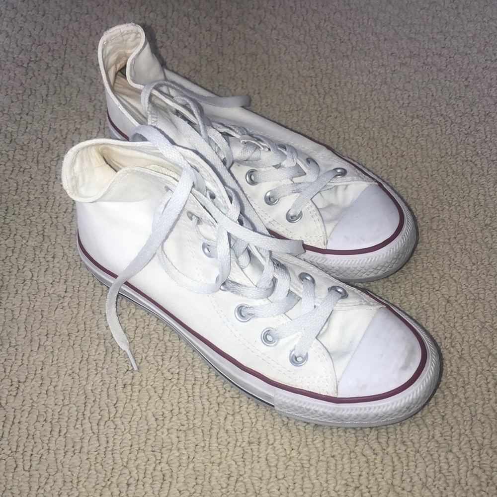white high top converse